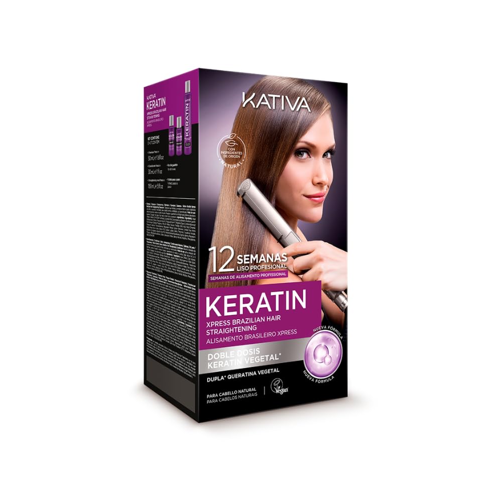 KATIVA KERATIN KERATIN EXPRESS Shampoos – Double Keratin Smoothing, Vegan, Formaldehyde-Free | 7750075034501