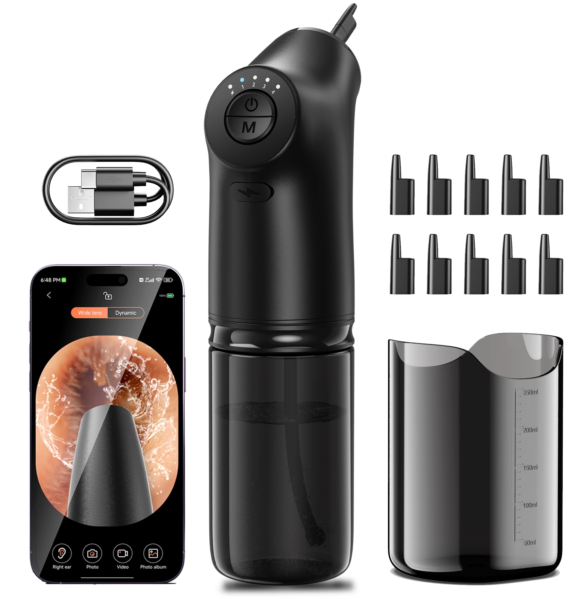 KAUGIC Smart Ear Cleaner with Camera – 1080P Visualization, 4 Modes, 2000mAh, FSA/HSA Eligible