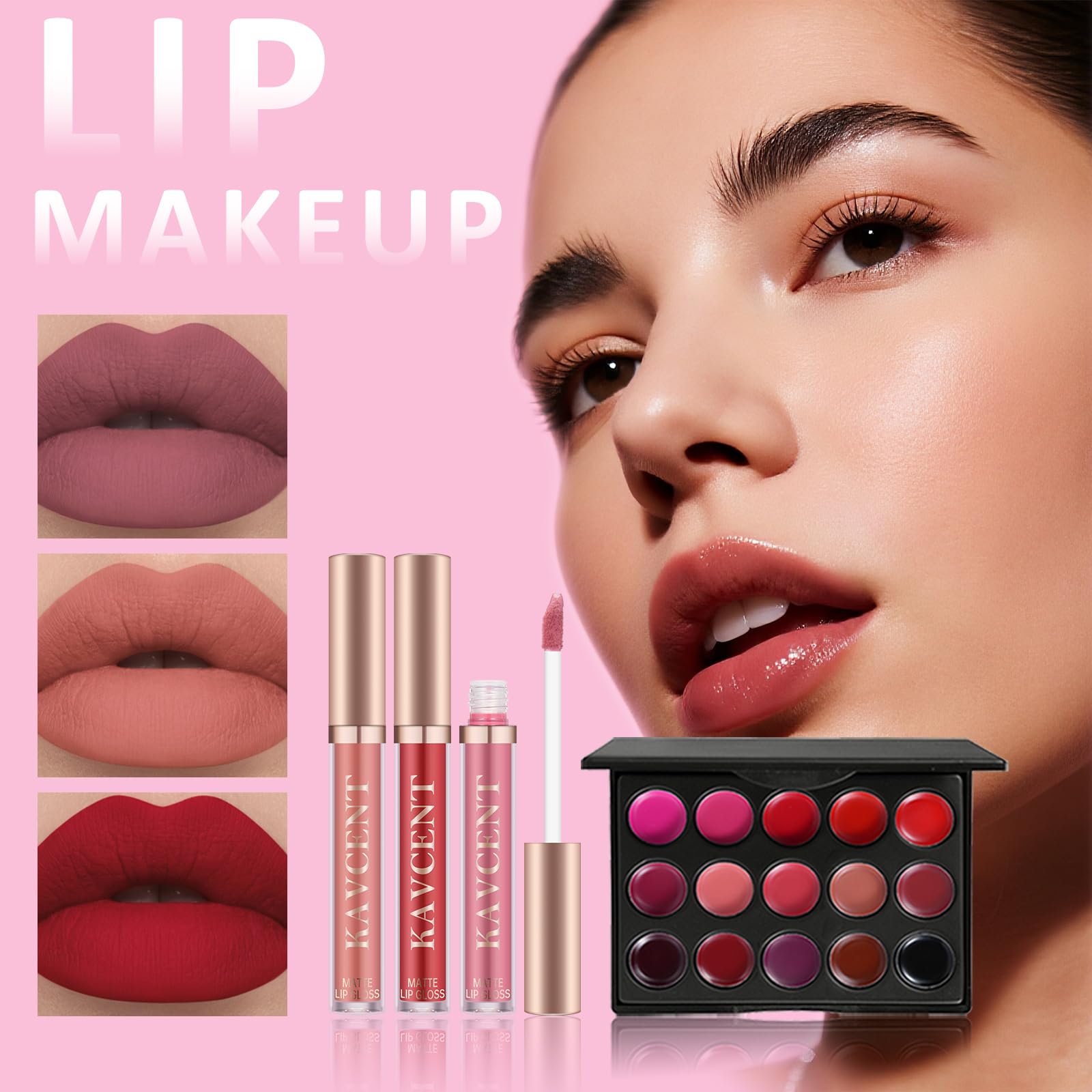 KAVCENT All-in-One Teens Makeup Set | Gift-Ready Kit for Women & Teens 13-15