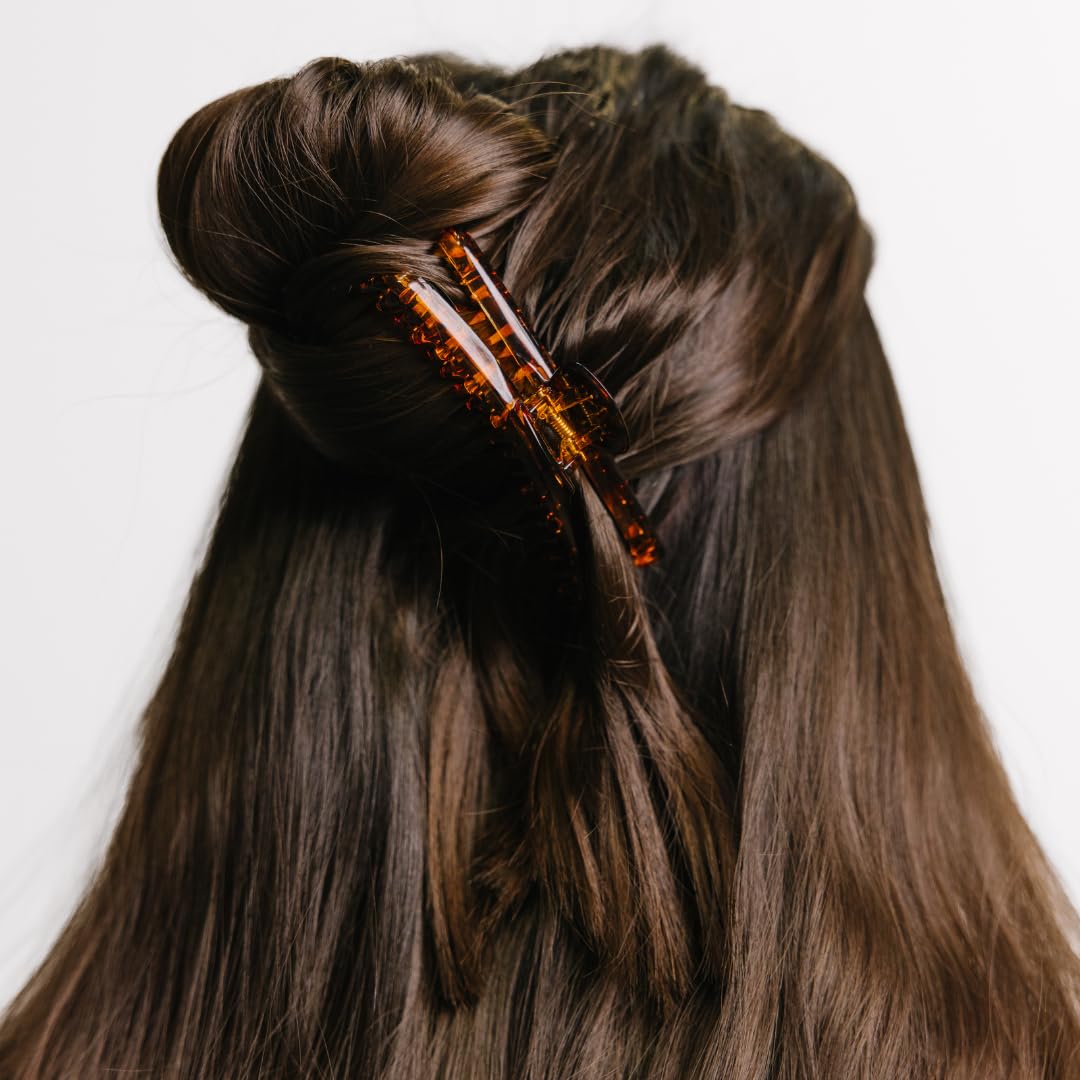 KAXI Hold Everything Midi Hair Claw – 44 Teeth, Dark Tortoise