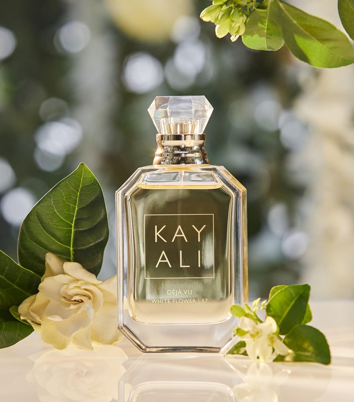 Kayali Huda Beauty Deja Vu White Flower 57 EDP 0.3 oz | Warm Florals with Jasmine, Gardenia & Vanilla
