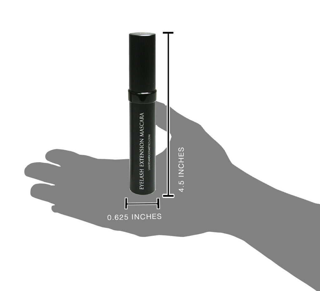KC Republic Oil-Free Mascara for Lash Extensions – Safe, Water-Resistant & Clump-Free (0.41 fl oz)