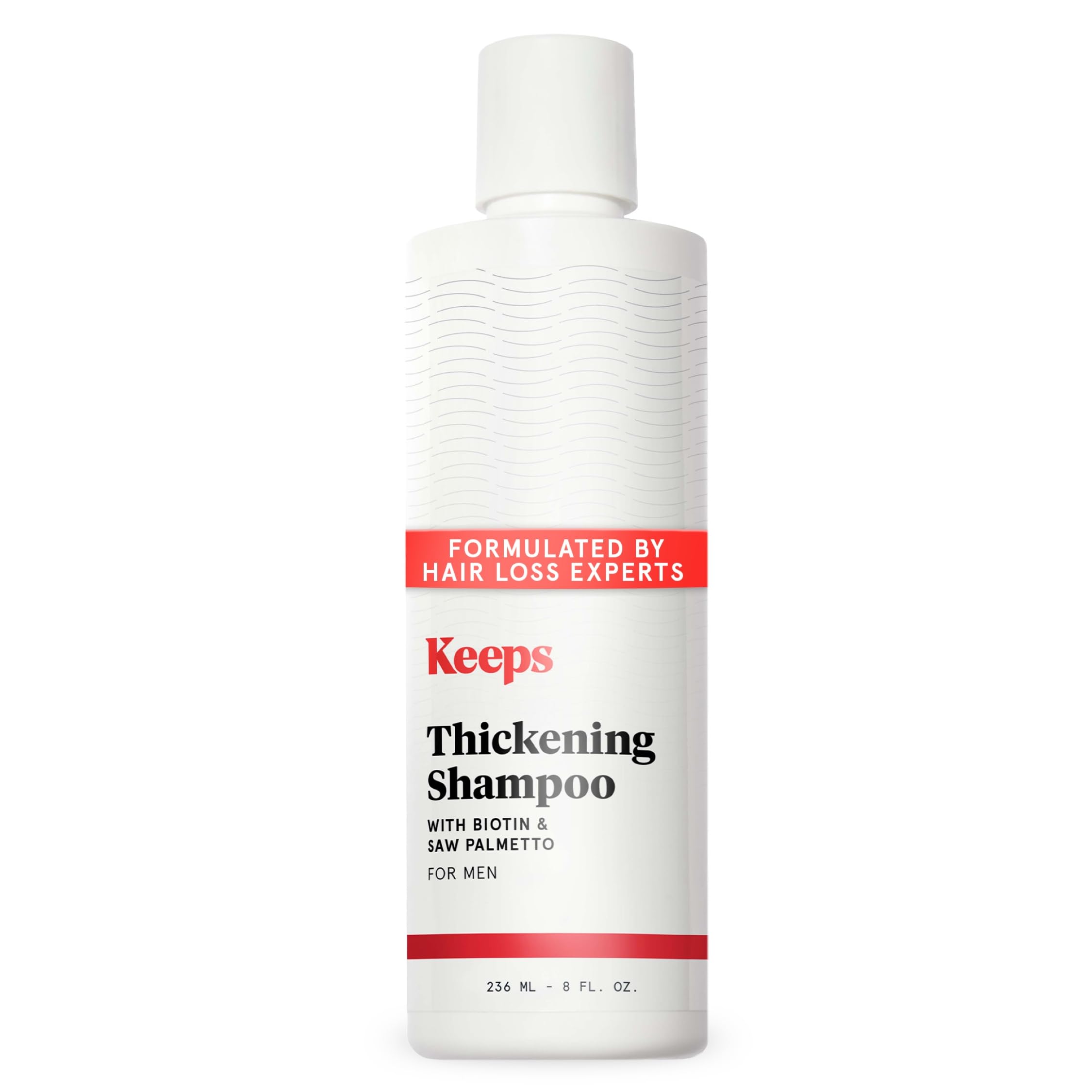Keeps Men’s Hair Loss Shampoo with Biotin – Anti-Thinning, DHT Blocker with Saw Palmetto & Caffeine for Fuller-Looking Hair