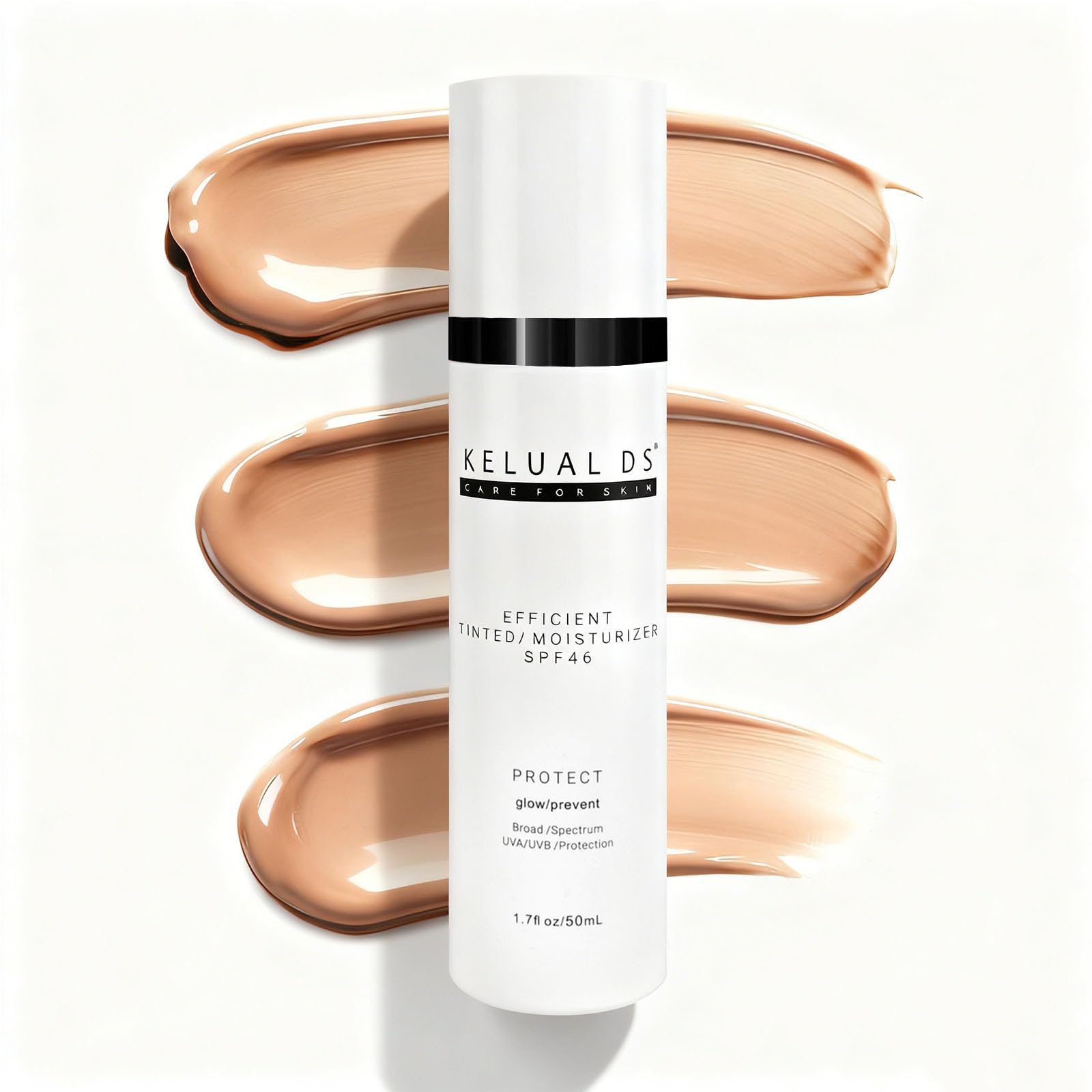 KELUAL DS Anti-Aging Tinted Moisturizer SPF 46 | Sheer Hydrating Sunscreen & Tint