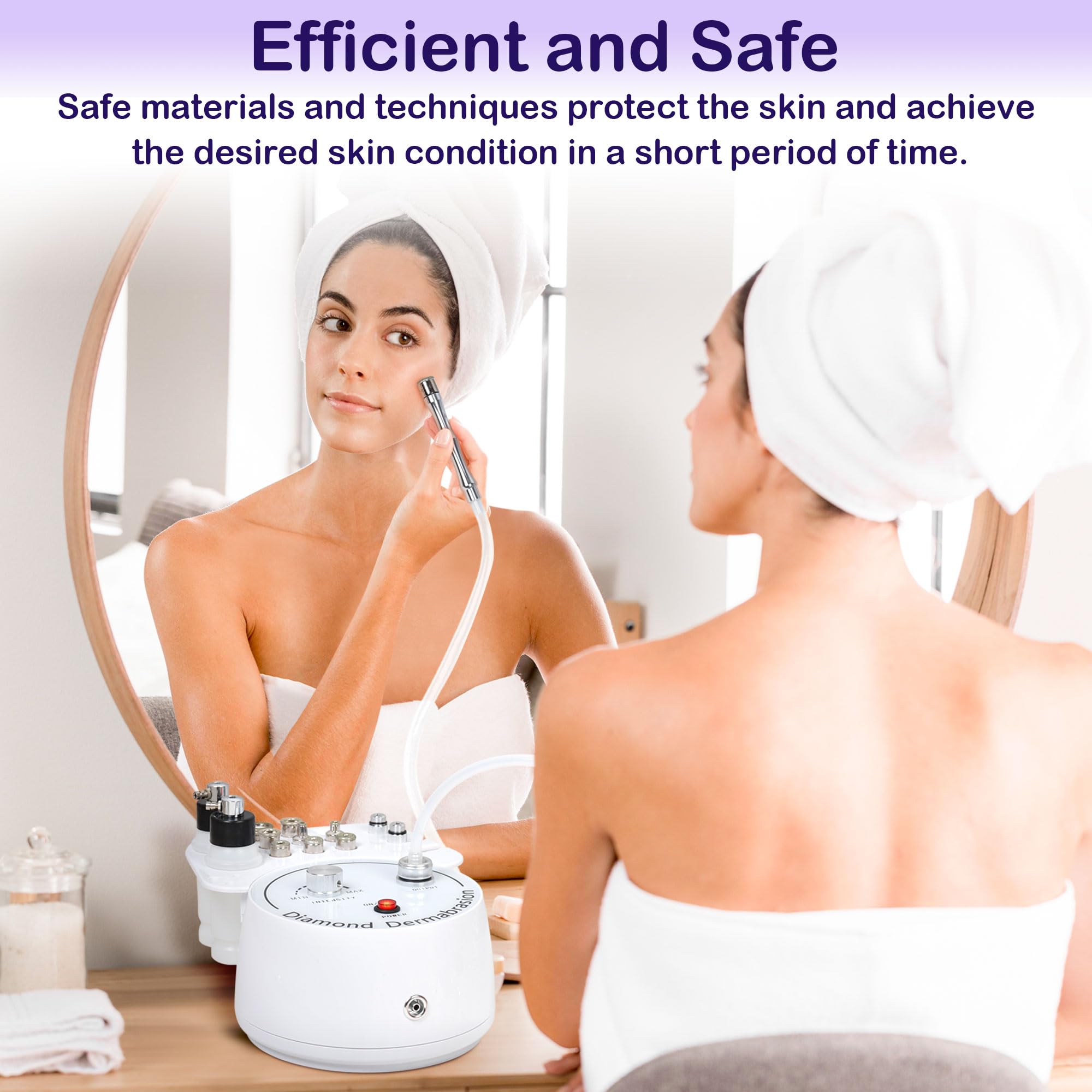 Kendal 3-in-1 Microdermabrasion Machine – Diamond Dermabrasion, Vacuum Blackhead Removal & Spray Moisturisation