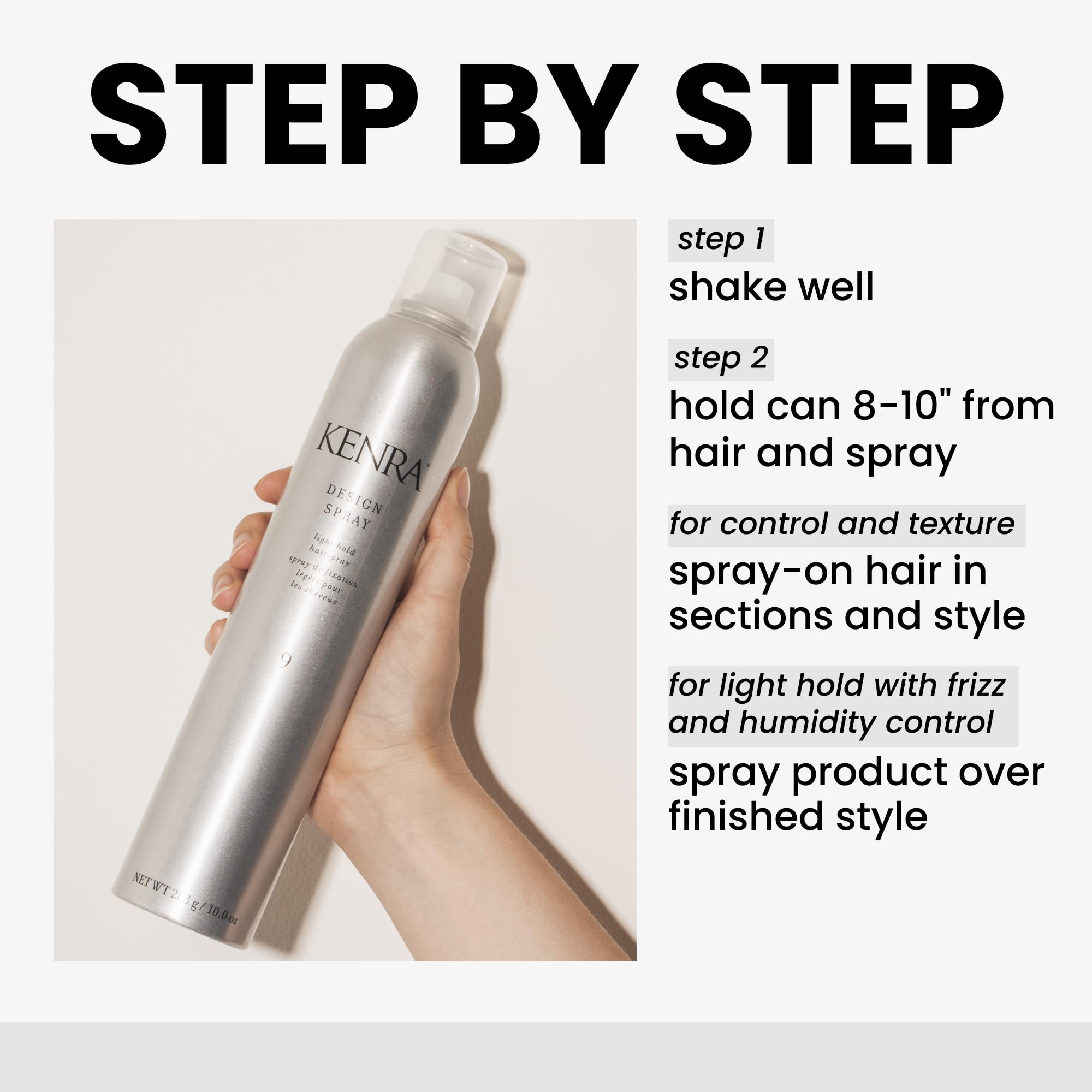 Kenra Design Spray 9 – Light Hold Hairspray (2 x 10 oz) for Frizz Control & Color Protection