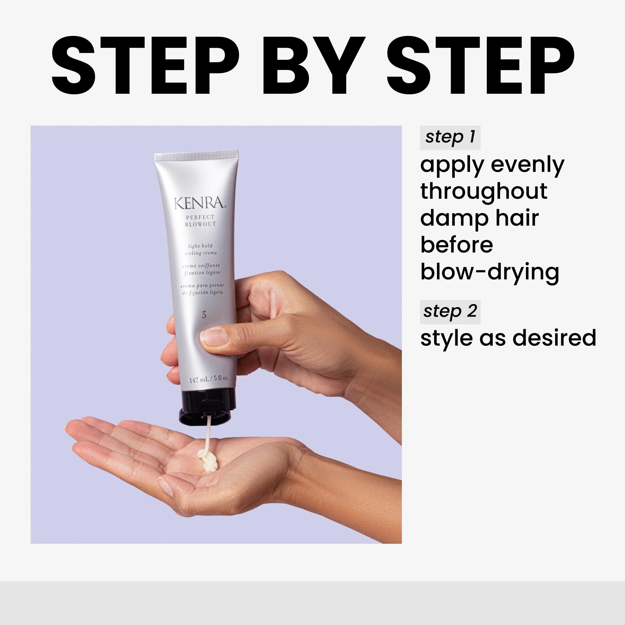 Kenra Perfect Blowout 5 | Light Hold Styling Crème (2-Pack) with Thermal Protection