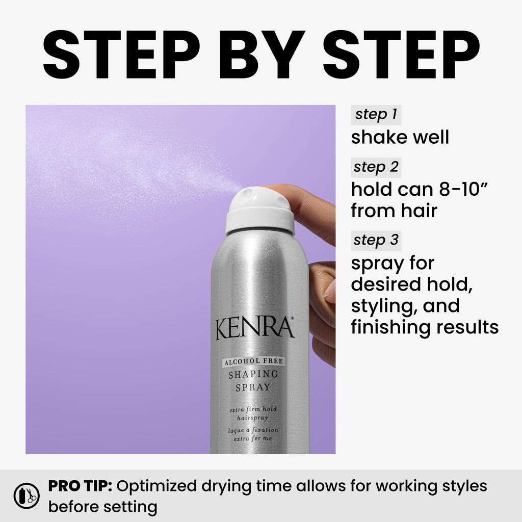 Kenra Shaping Spray 21 – Alcohol-Free Hairspray for All Hair Types | 8 oz (2-Pack)