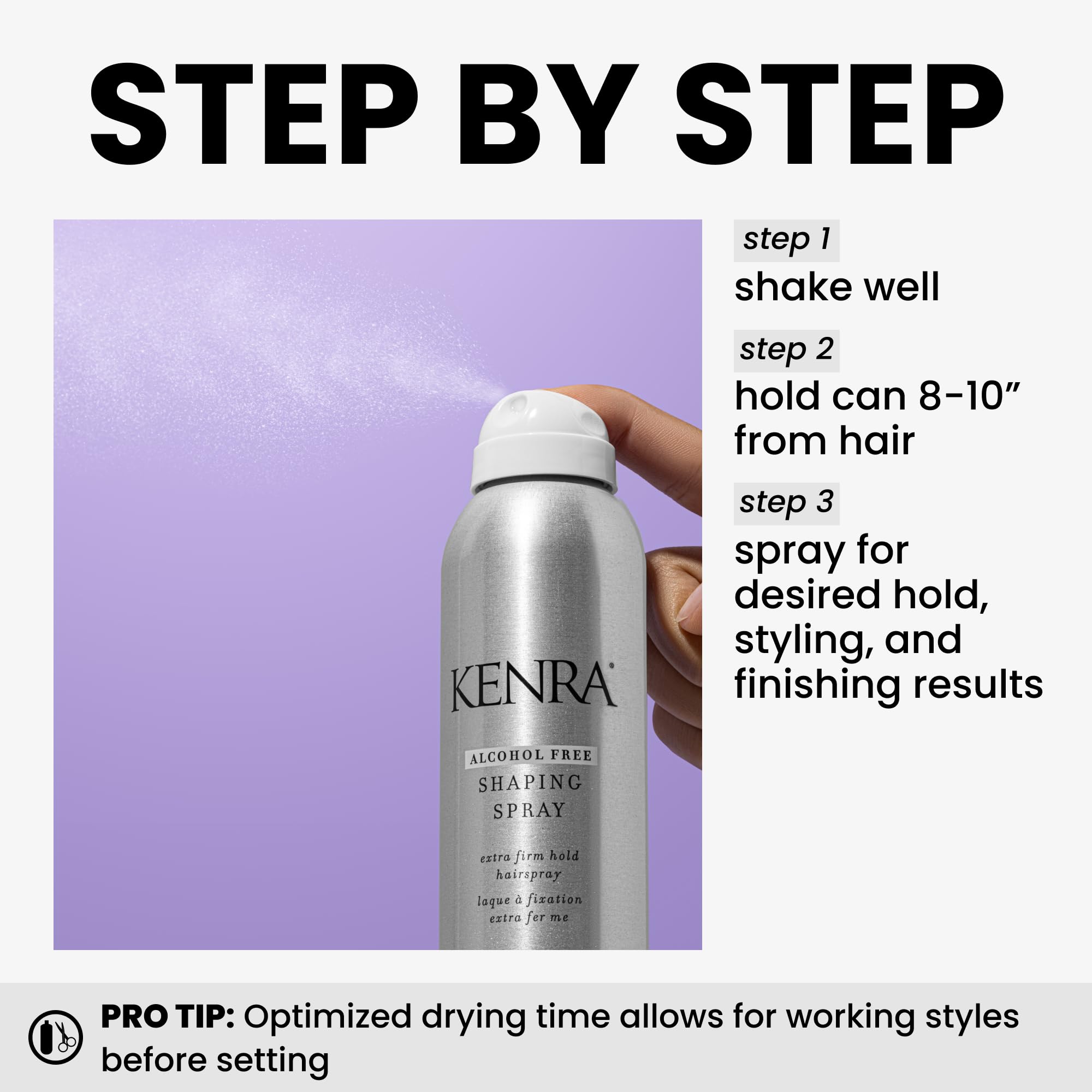 Kenra Shaping Spray 21 – Alcohol-Free Hairspray for All Hair Types | 8 oz (2-Pack)