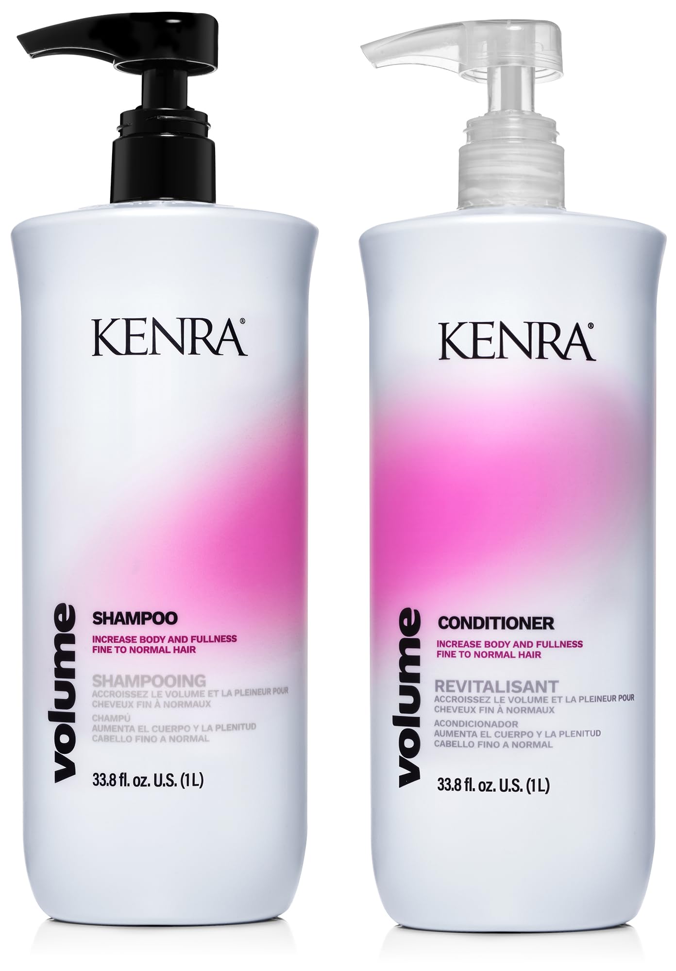 Kenra Professional Volume Shampoo & Conditioner Set | Up to 45% More Volume | Color Safe for Fine to Normal Hair