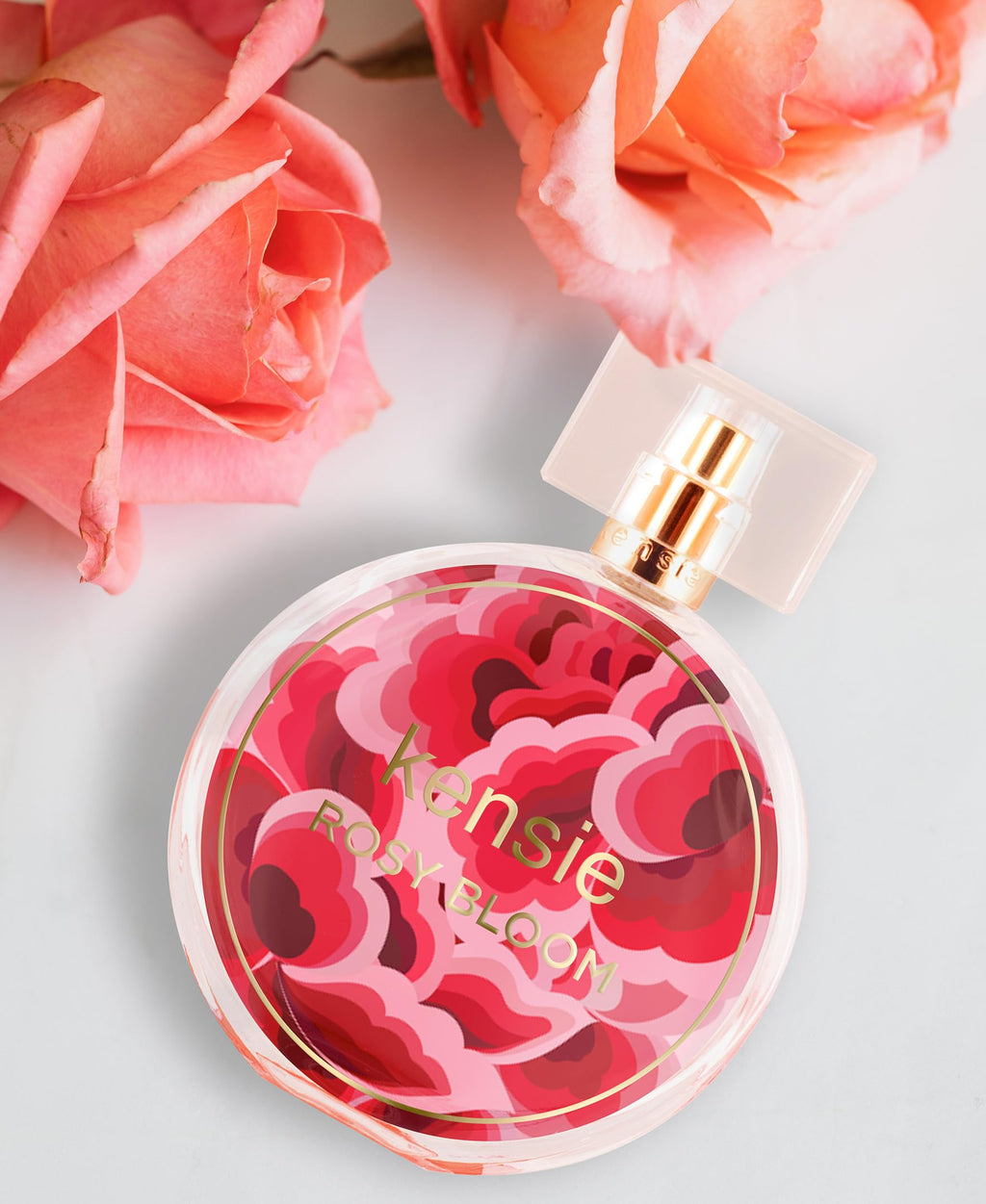 kensie Rosy Bloom Eau de Parfum – 3.4 oz | Long-Lasting Floral-Fruity Scent