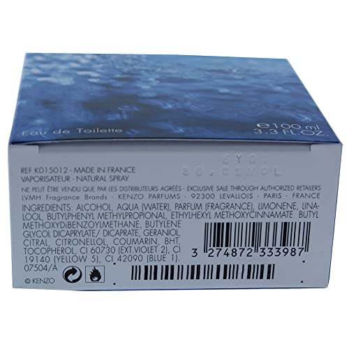 Kenzo L'Eau Pour Homme EDT 3.3 Oz - Crisp Daytime Fragrance for Men