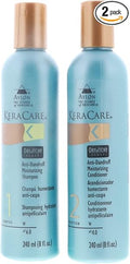 Keracare Dry & Itchy Scalp Moisturizing Shampoo + Conditioner 8 oz / 237 ml - For Soothing Dry & Flaky Scalps