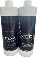 KERA FRUIT Hair Surgery — Formaldehyde-Free Keratin Treatment, Anti-Frizz Deep Hydration, 16oz with Shampoo