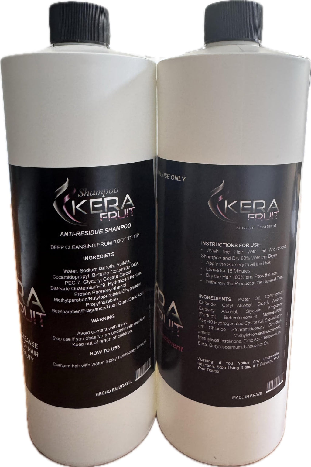 KERAFruit Chocolate Keratin 1L with Anti-Residue Shampoo — Hydration & Frizz Control