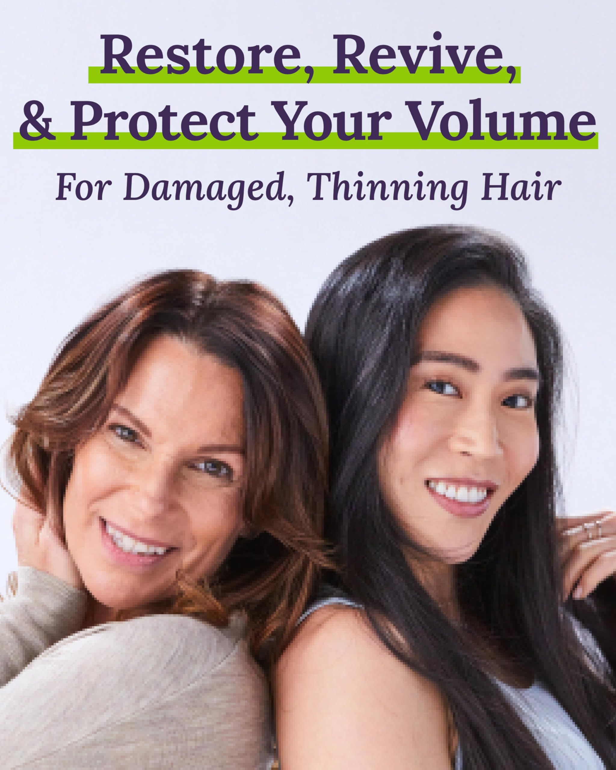 Keranique Damage Control Set for Thinning Hair – Shampoo, Conditioner, Lift & Repair Spray (Travel Size)