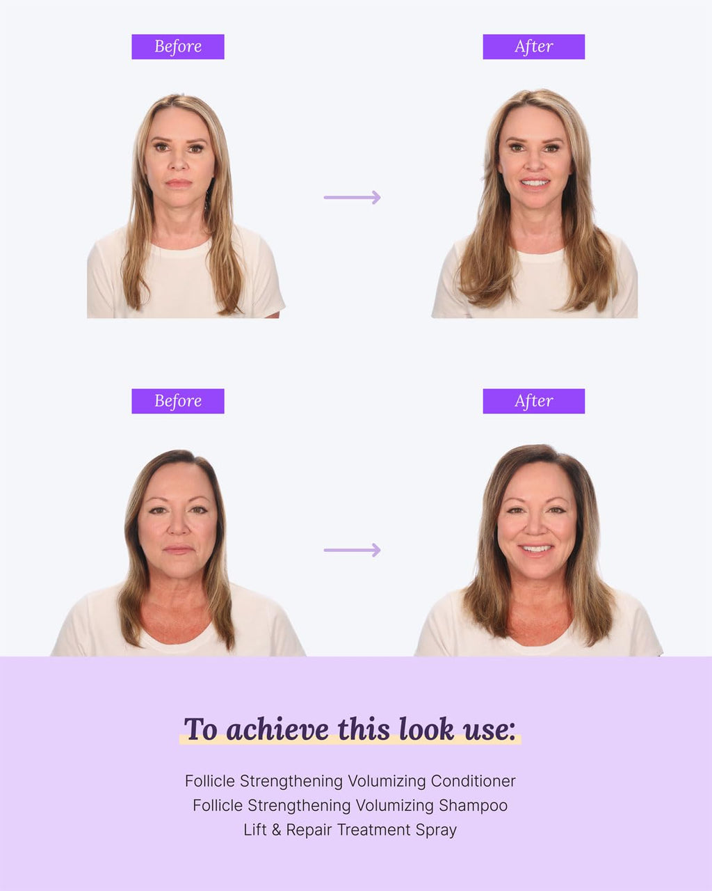Keranique Volumizing Shampoo & Conditioner for Fine, Thinning Hair