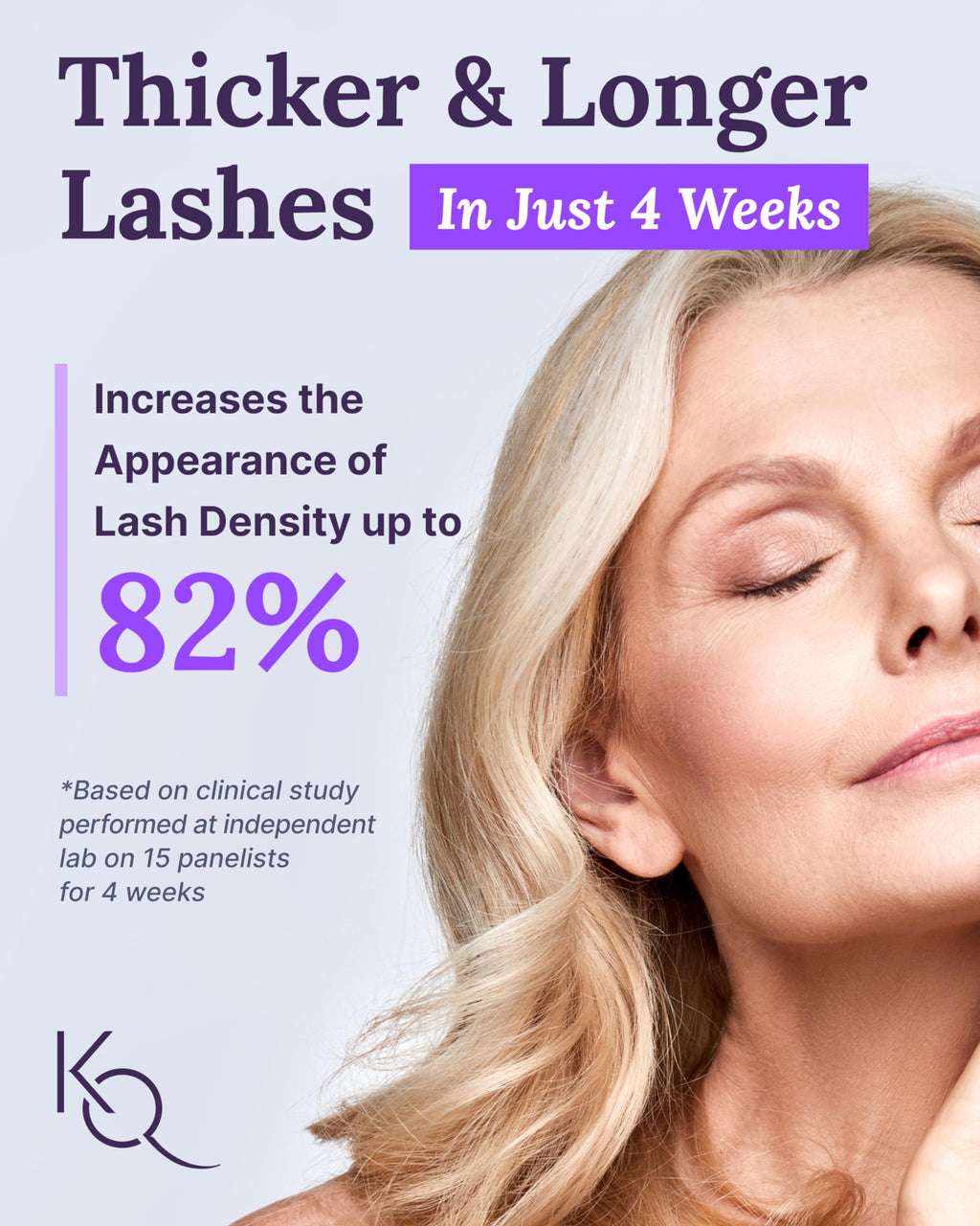 Keranique Lash Growth Serum – Intense Eyelash Enhancer for Thin & Brittle Lashes