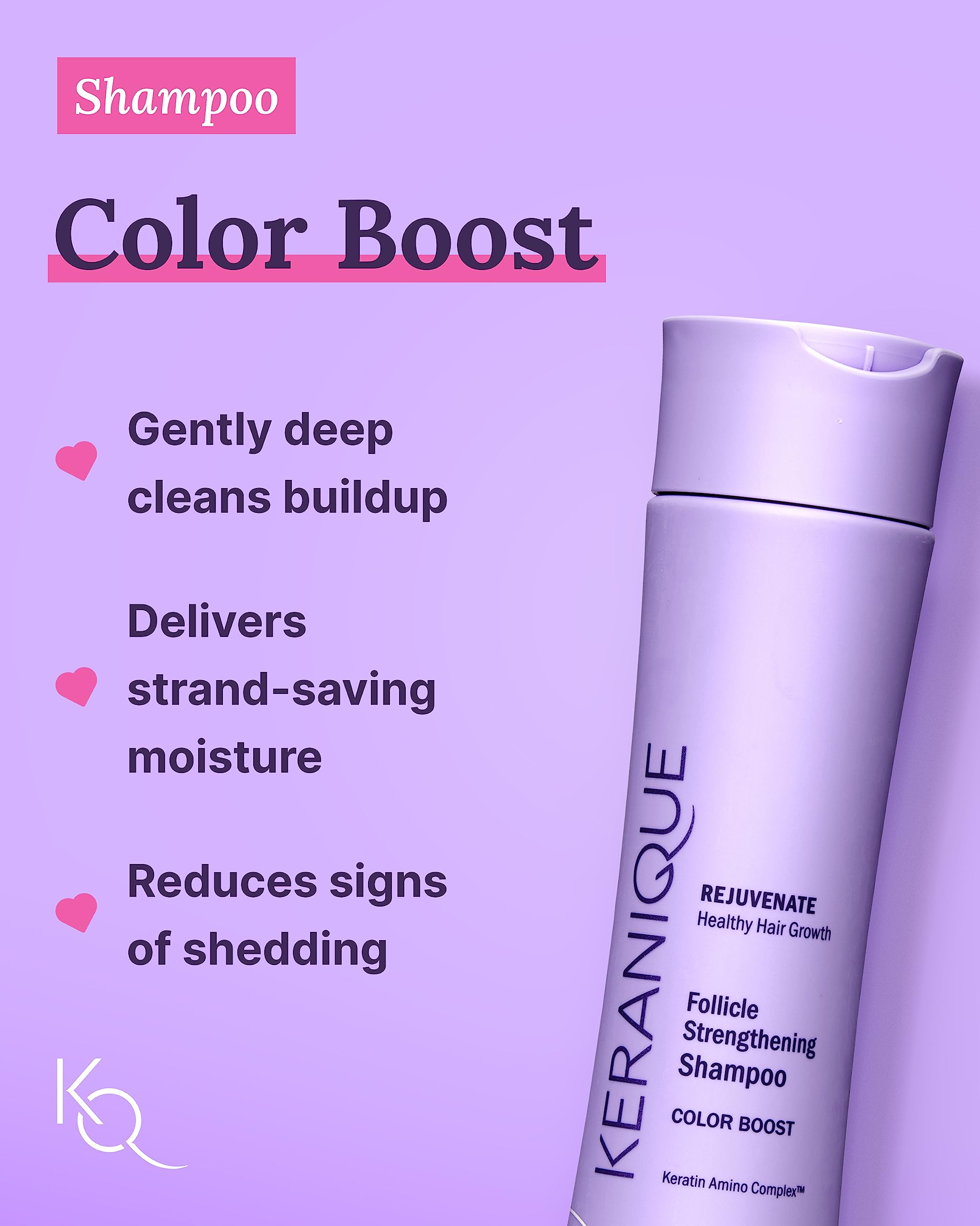Keranique Color Treated Shampoo & Conditioner Set + Lift & Repair Spray