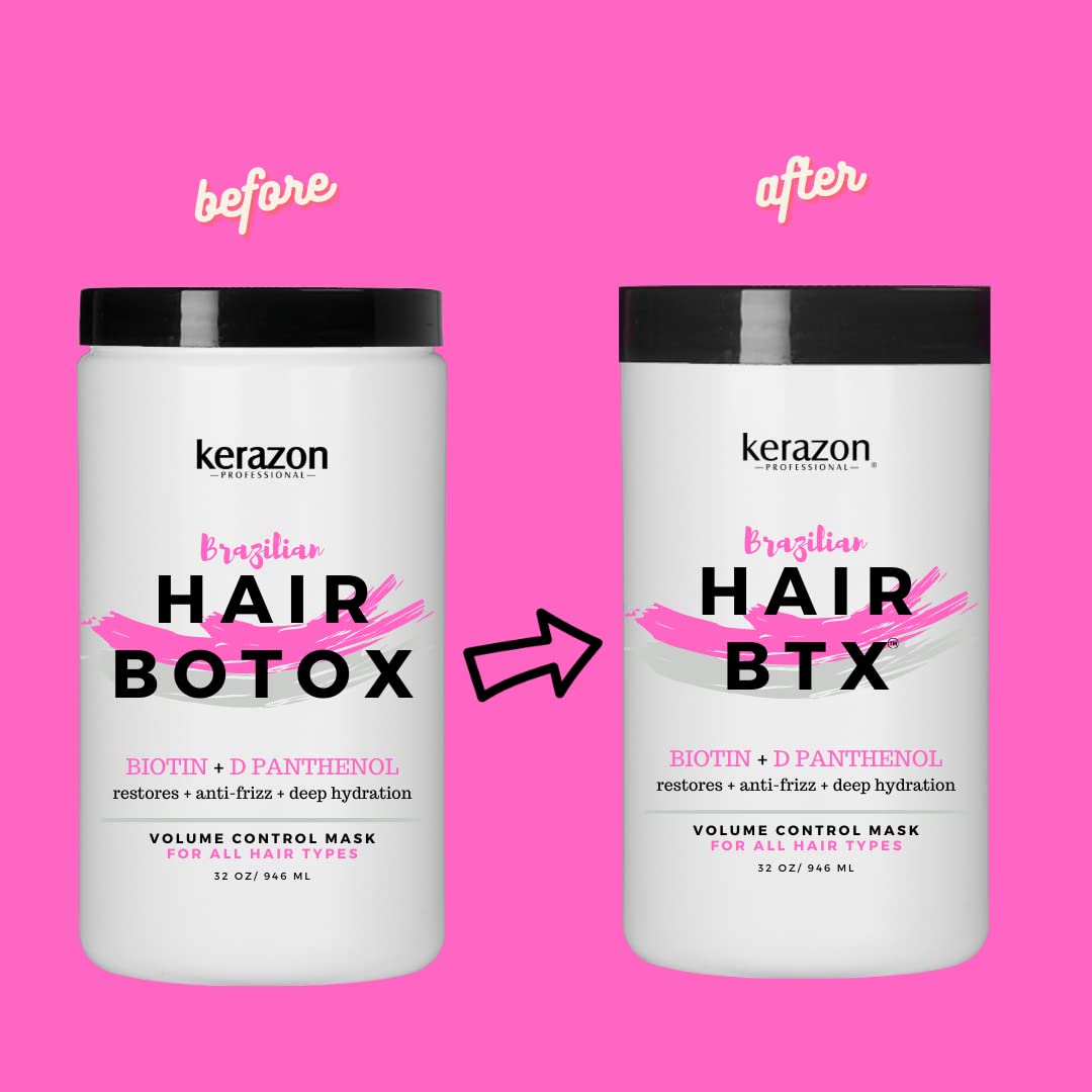 KERAZON Intensive Brazilian Hair BTX Treatment 32oz (946ml) for All Hair Types