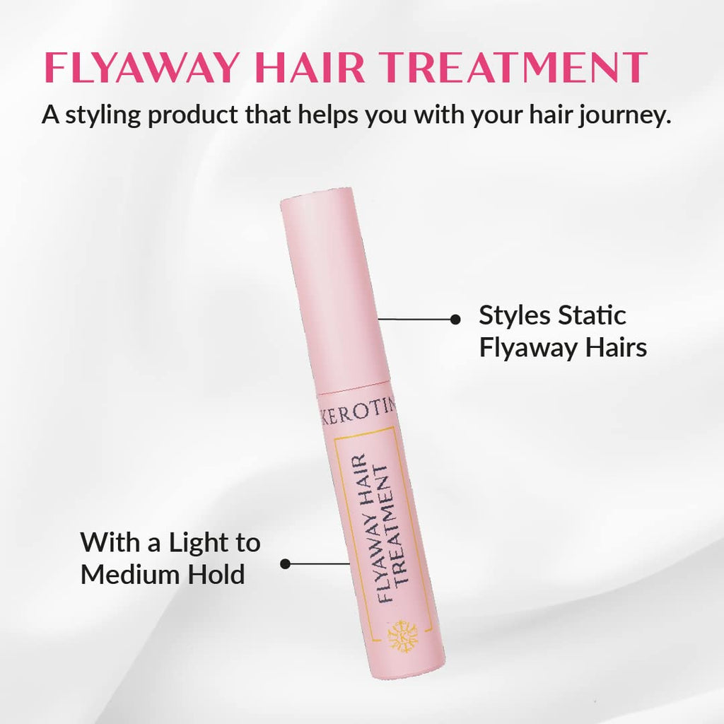 Kerotin Flyaway Hair Serum Treatment | Frizz Control & Baby Hair - Made in USA