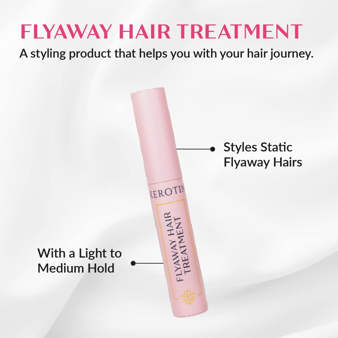 Kerotin Flyaway Hair Serum Treatment | Frizz Control & Baby Hair - Made in USA