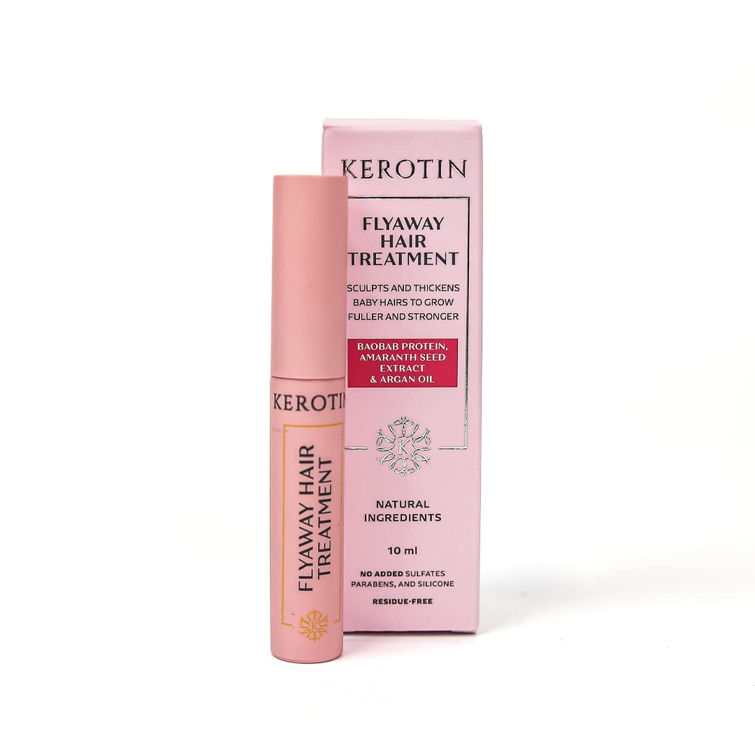 Kerotin Flyaway Hair Serum Treatment | Frizz Control & Baby Hair - Made in USA