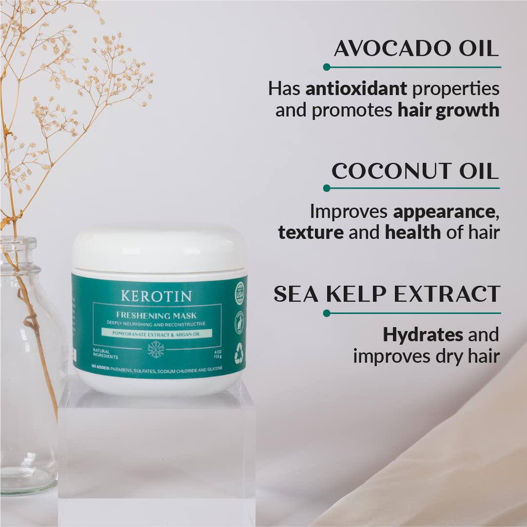Keratin Freshening Mask by K Kerotin – Deep Conditioning for Dry & Damaged Hair