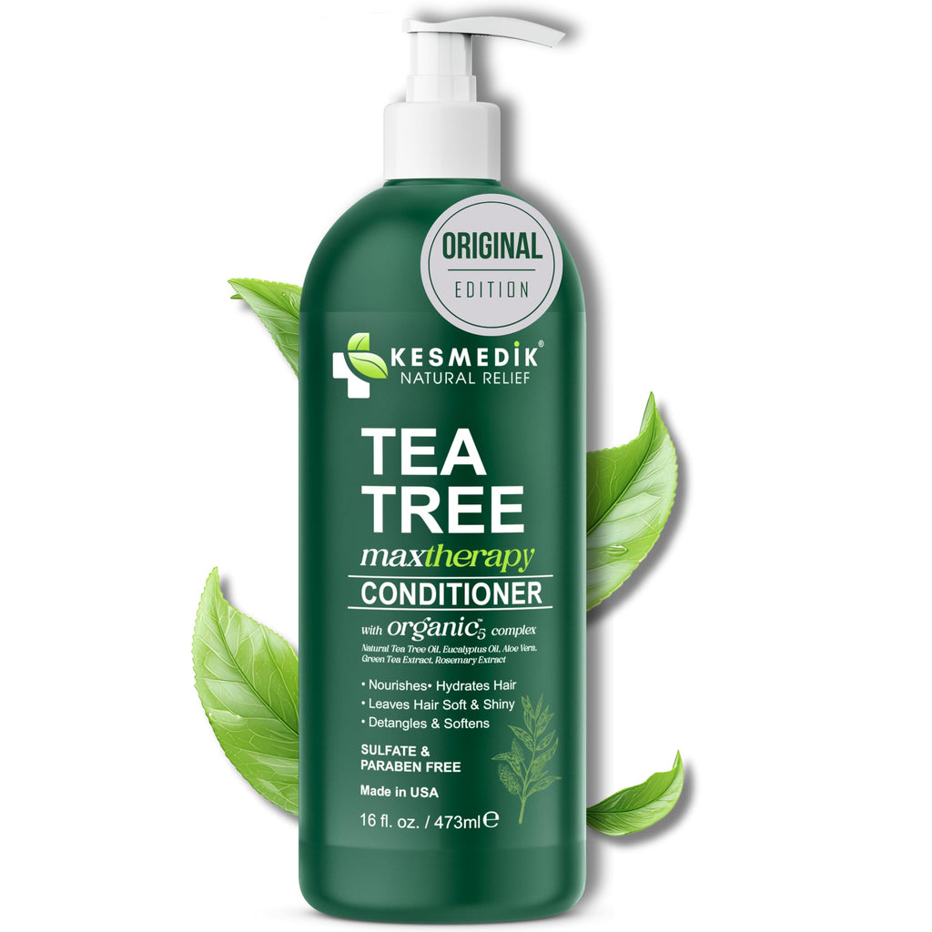 KESMEDIK Tea Tree Oil Conditioner MaxTherapy — Hydrating, Detangles & Scalp Relief | 16 fl oz