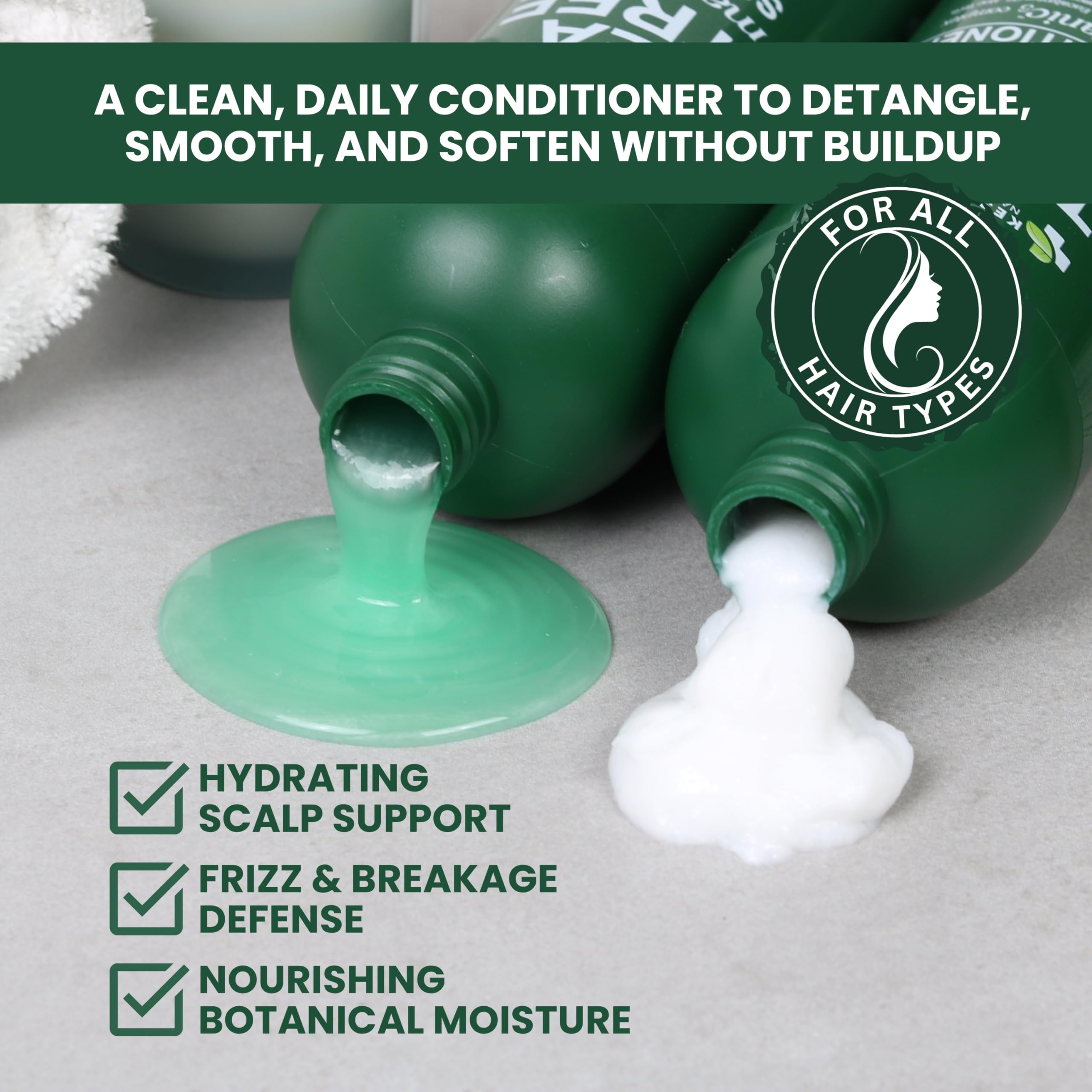 KESMEDIK Tea Tree Oil Conditioner MaxTherapy — Hydrating, Detangles & Scalp Relief | 16 fl oz
