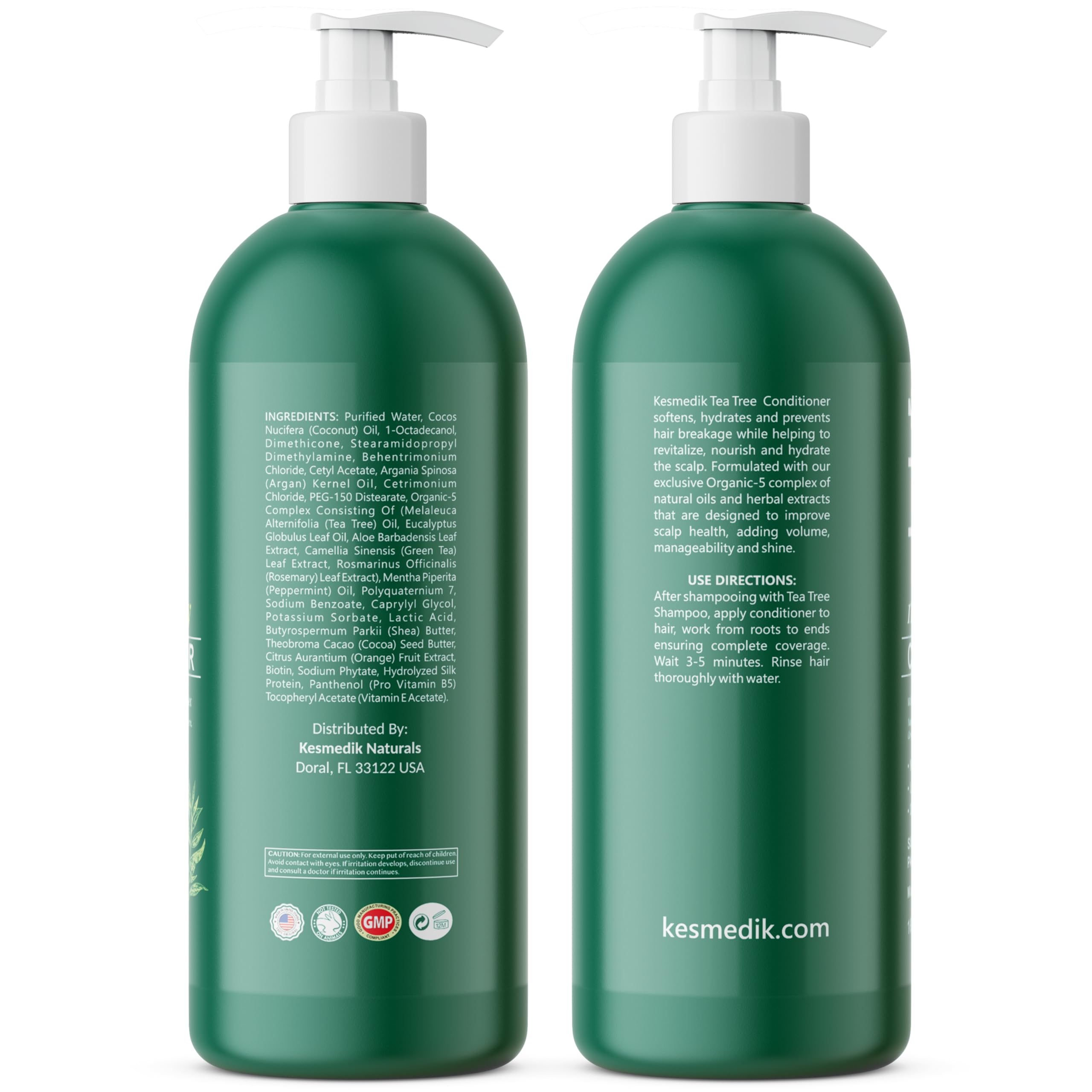 KESMEDIK Tea Tree Oil Conditioner MaxTherapy — Hydrating, Detangles & Scalp Relief | 16 fl oz