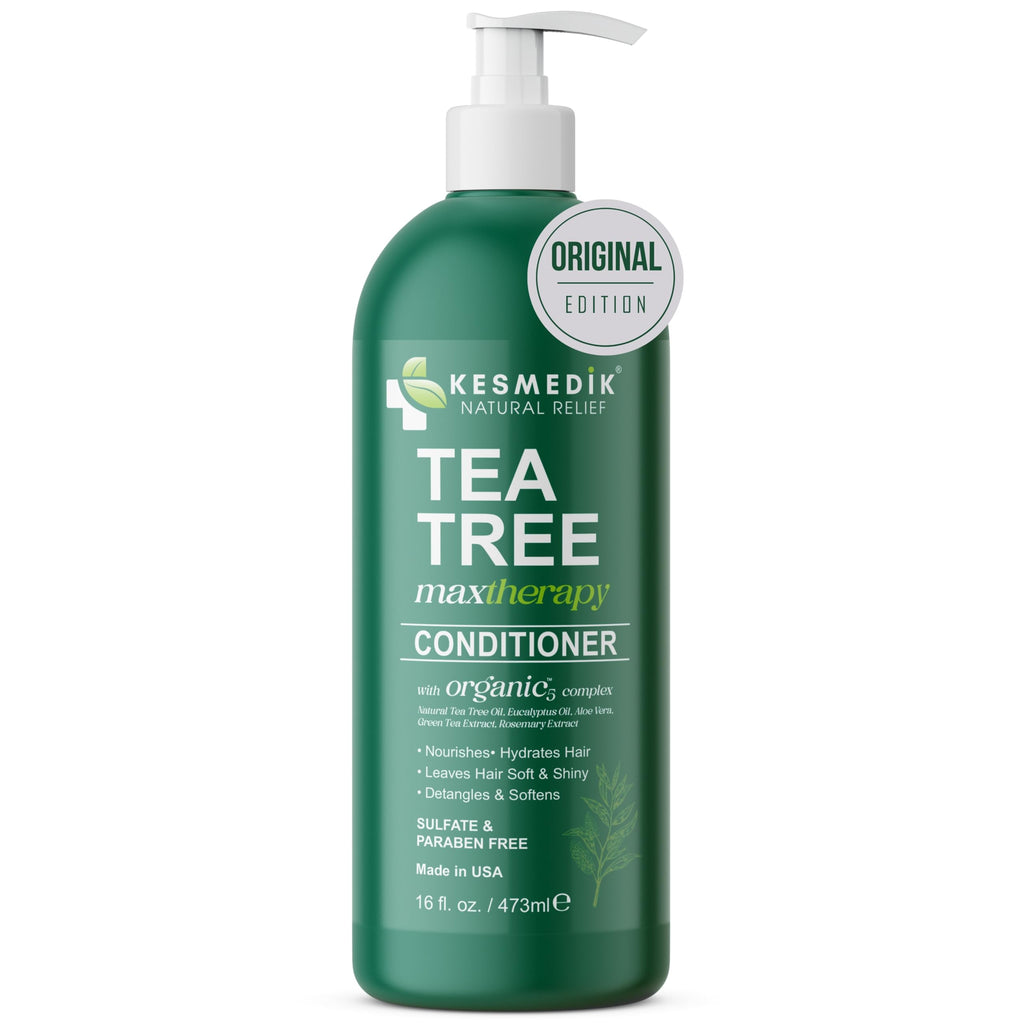 KESMEDIK Tea Tree Oil Conditioner MaxTherapy — Hydrating, Detangles & Scalp Relief | 16 fl oz