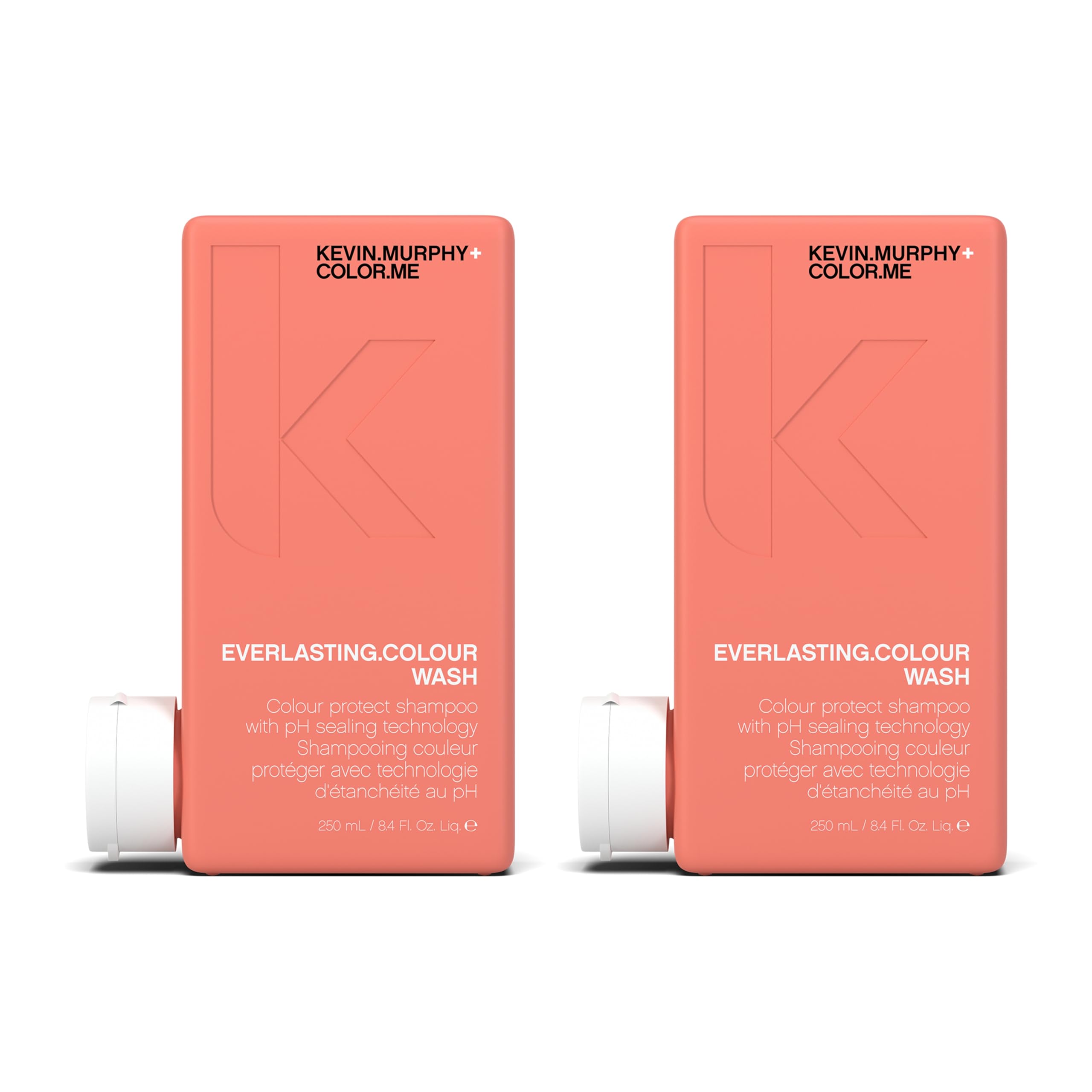 KEVIN.MURPHY EVERLASTING.COLOUR WASH | Colour Protect Shampoo, pH-Balanced, Sulphate-Free (Pack of 2, 250 mL/8.4 oz)