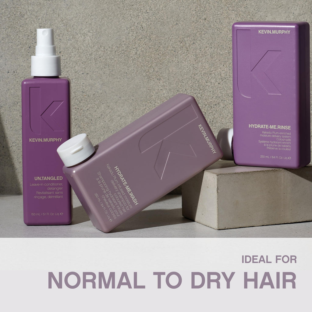 KEVIN.MURPHY HYDRATE-ME.WASH – Hydrating Shampoo for Dry & Coloured Hair | Pack of 2, Sulfate-Free