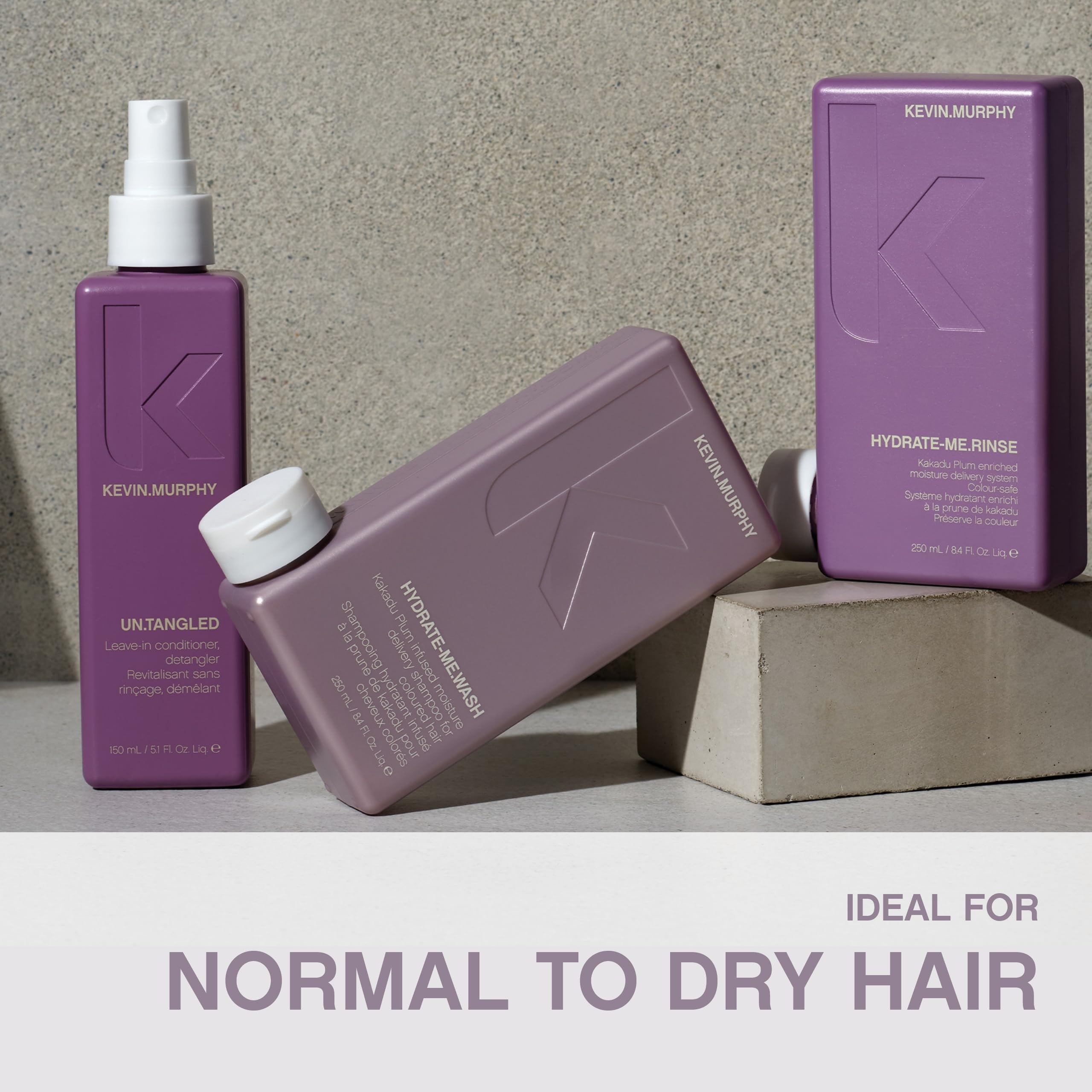 KEVIN.MURPHY HYDRATE-ME.WASH – Hydrating Shampoo for Dry & Coloured Hair | Pack of 2, Sulfate-Free