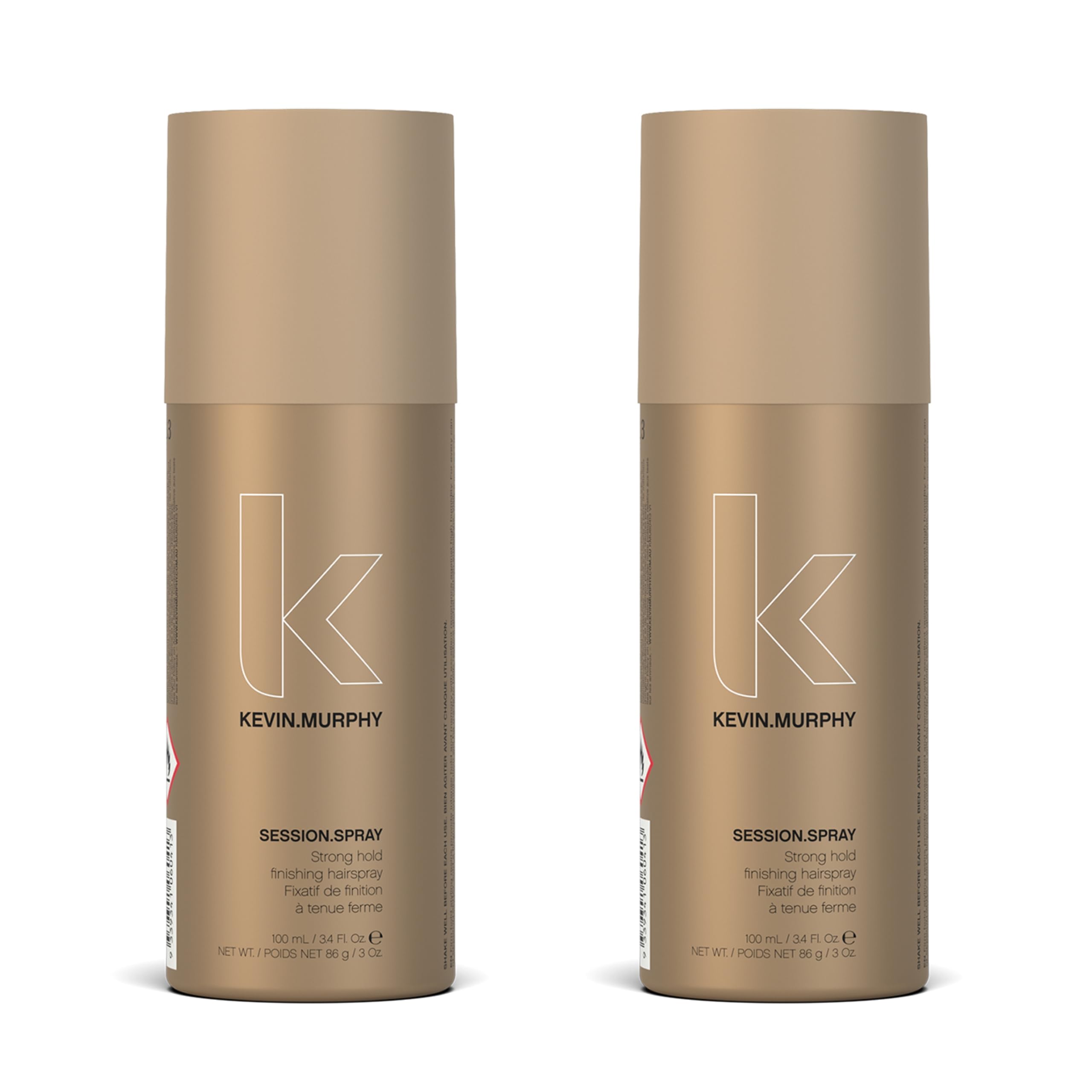 KEVIN.MURPHY SESSION.SPRAY - Strong Hold Finishing Hair Spray (100 mL x 2) | Humidity Resistant