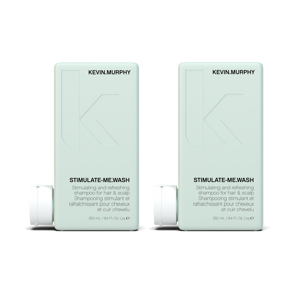 KEVIN.MURPHY Stimulate-Me.Wash - Clarifying Shampoo for Hair & Scalp | All Hair Types | Stimulates & Thickens | Cruelty-Free | 2 x 250 mL