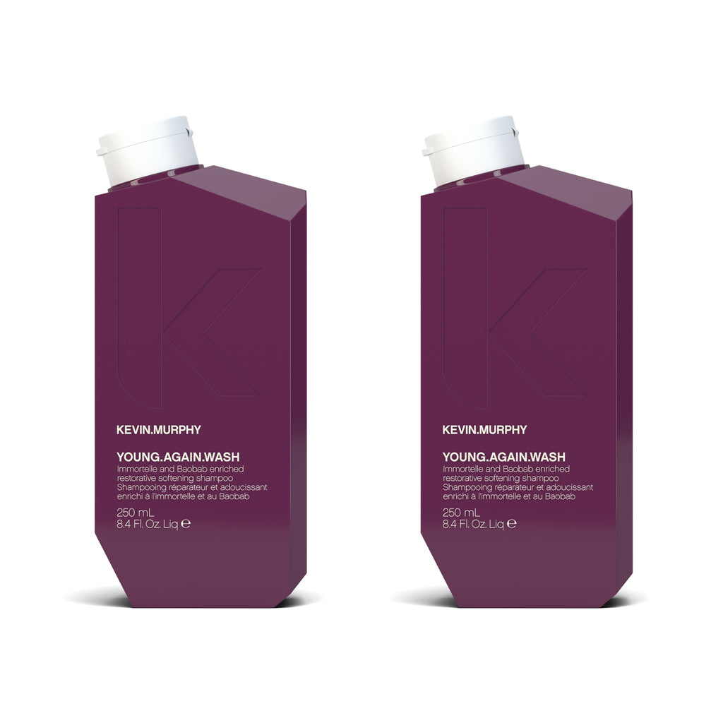 KEVIN.MURPHY YOUNG.AGAIN.WASH – Moisturising Anti-Ageing Shampoo for Damaged Hair (Pack of 2)