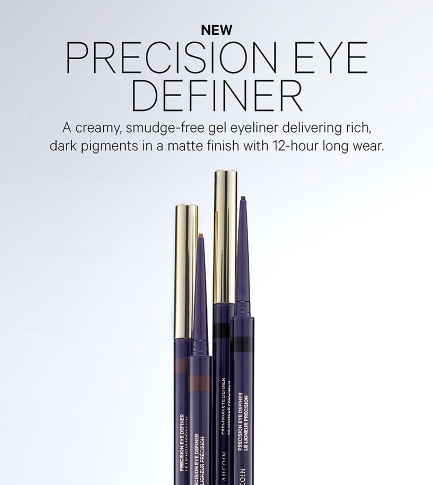 Kevyn Aucoin Precision Eye Definer + Brush, Black (Kohl) | Self-Sharpening, Smudge-Free Gel Eyeliner