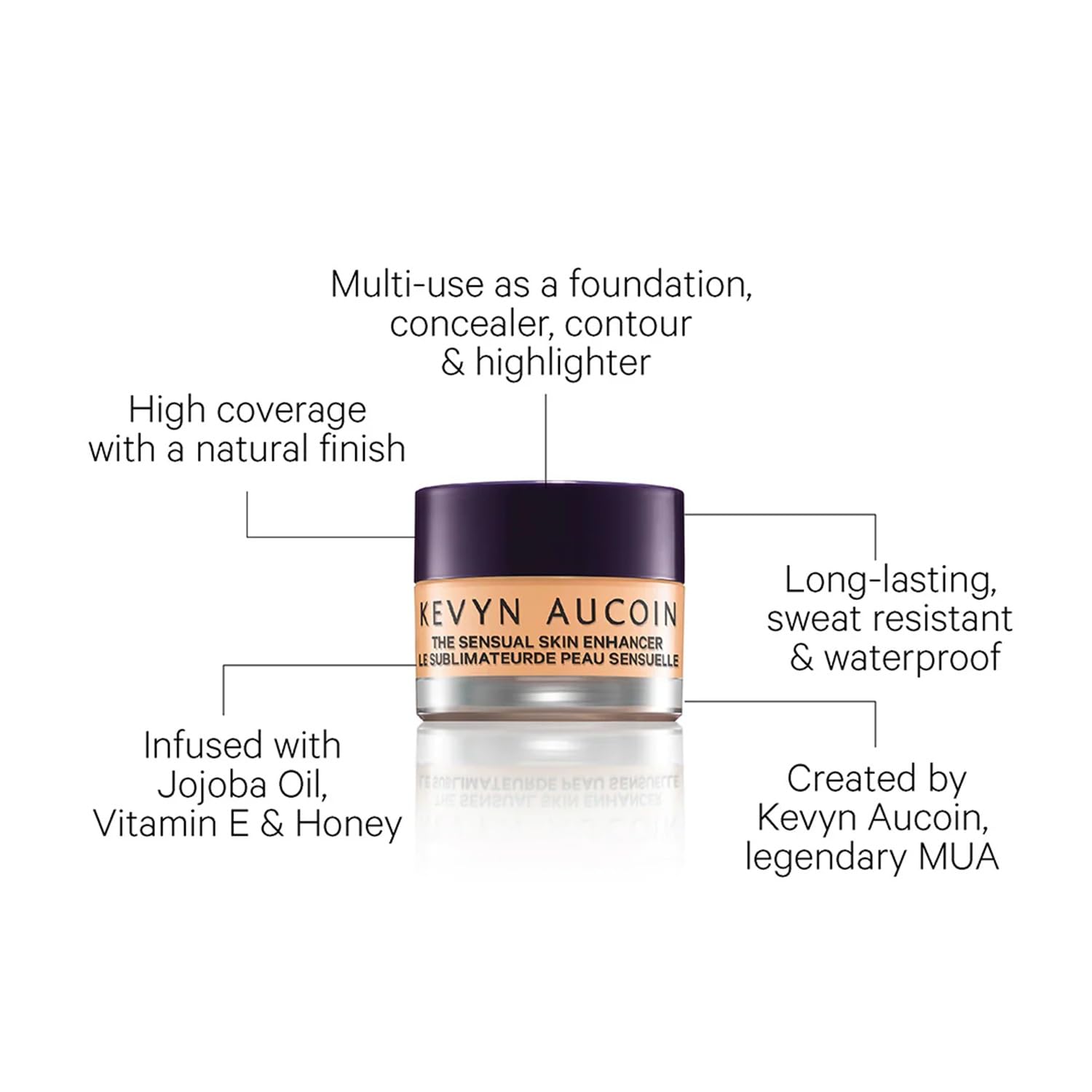 Kevyn Aucoin The Sensual Skin Enhancer SX07 - 0.3 oz | High-Coverage, Multi-Use Complexion Perfector
