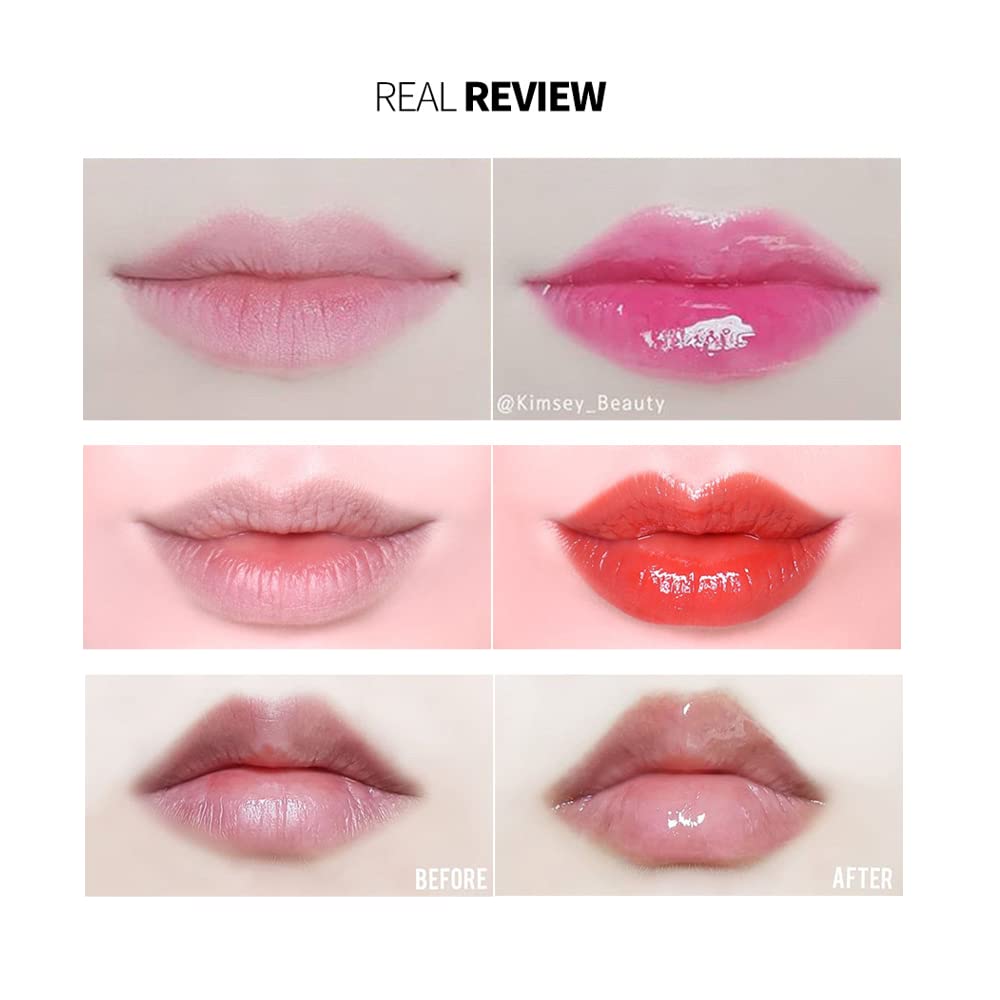 Keybo Dotom Lip Plus: 16-Color Lip Plumper Gloss, 3-Step Extreme Plump (Summer Orange)