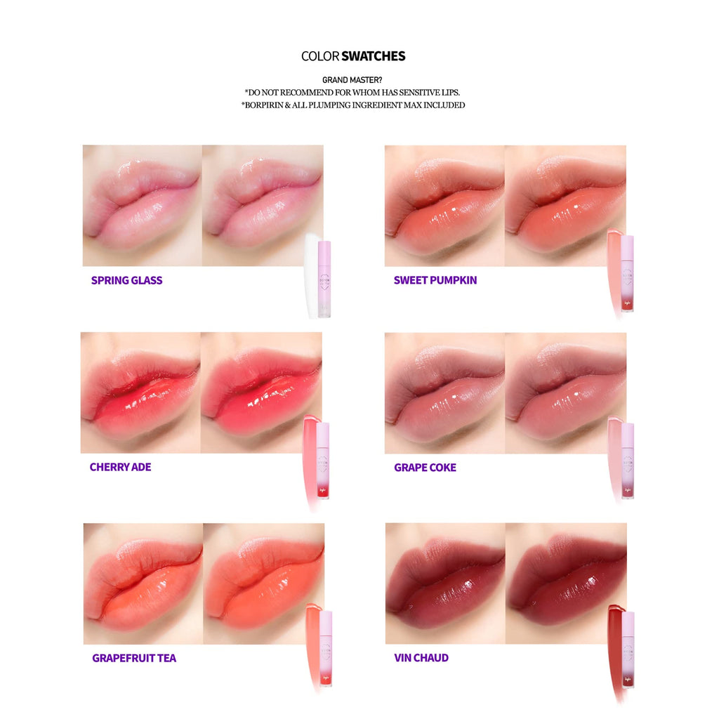 Keybo Dotom Lip Plus: 16-Color Lip Plumper Gloss, 3-Step Extreme Plump (Summer Orange)