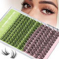 KEYYOU Fairy Angel Lash Clusters D Curl – 144 Pcs, Invisible Band, Waterproof DIY Lashes