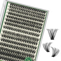 KEYYOU Lash Clusters 60D D Curl, 9–18mm MIX, 320Pcs – DIY Home Eyelash Extensions