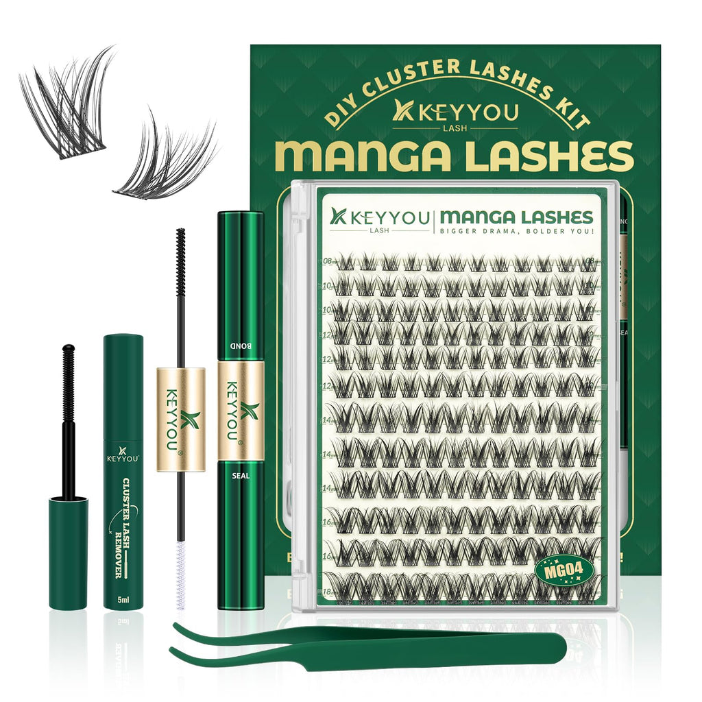 KEYYOU LASH Manga Lash Clusters Kit MG04 – DIY Lashes 8-18mm