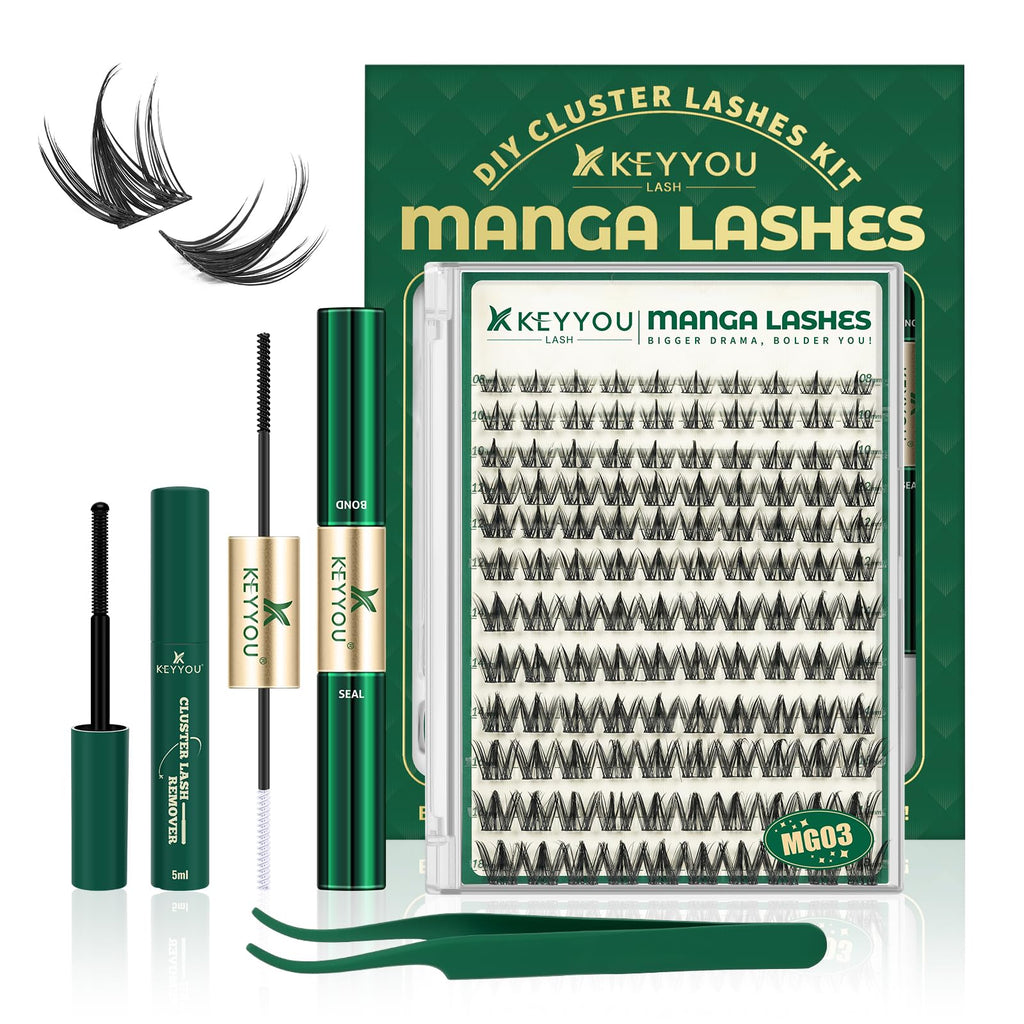 Keyyou Lash Manga Lash Clusters Kit 8-18mm | DIY Lash Extensions