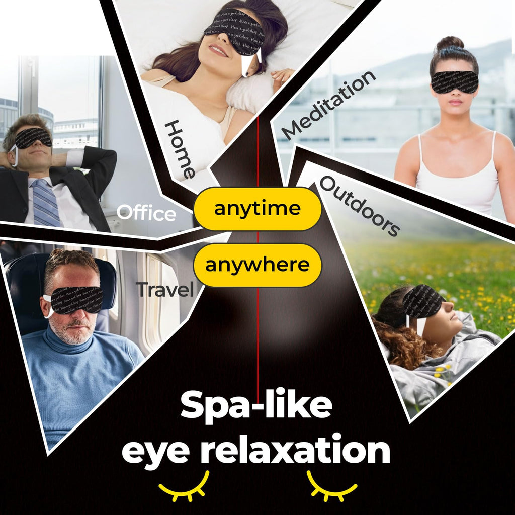 KGALLERY Warm Eye Pack – Unscented Self-Heating Steam Eye Mask, 30 Minutes of Gentle Heat (20 Count)