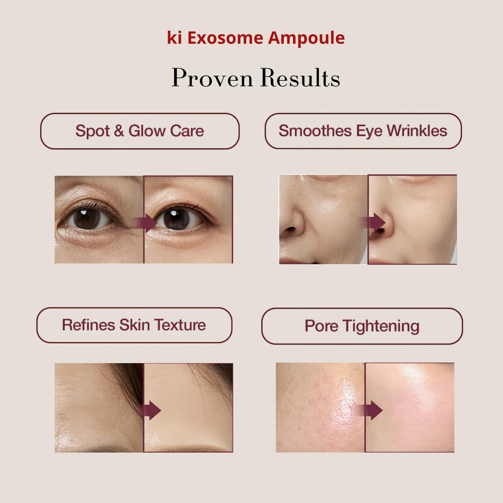 Ki Cosmetics Stem-Cell Exosome Skin Booster Kit – Exosome, PDRN, Peptide, Collagen | Rejuvenation, Hydration, Anti-Aging | Korean Skincare 30ml (5 Ampoules)