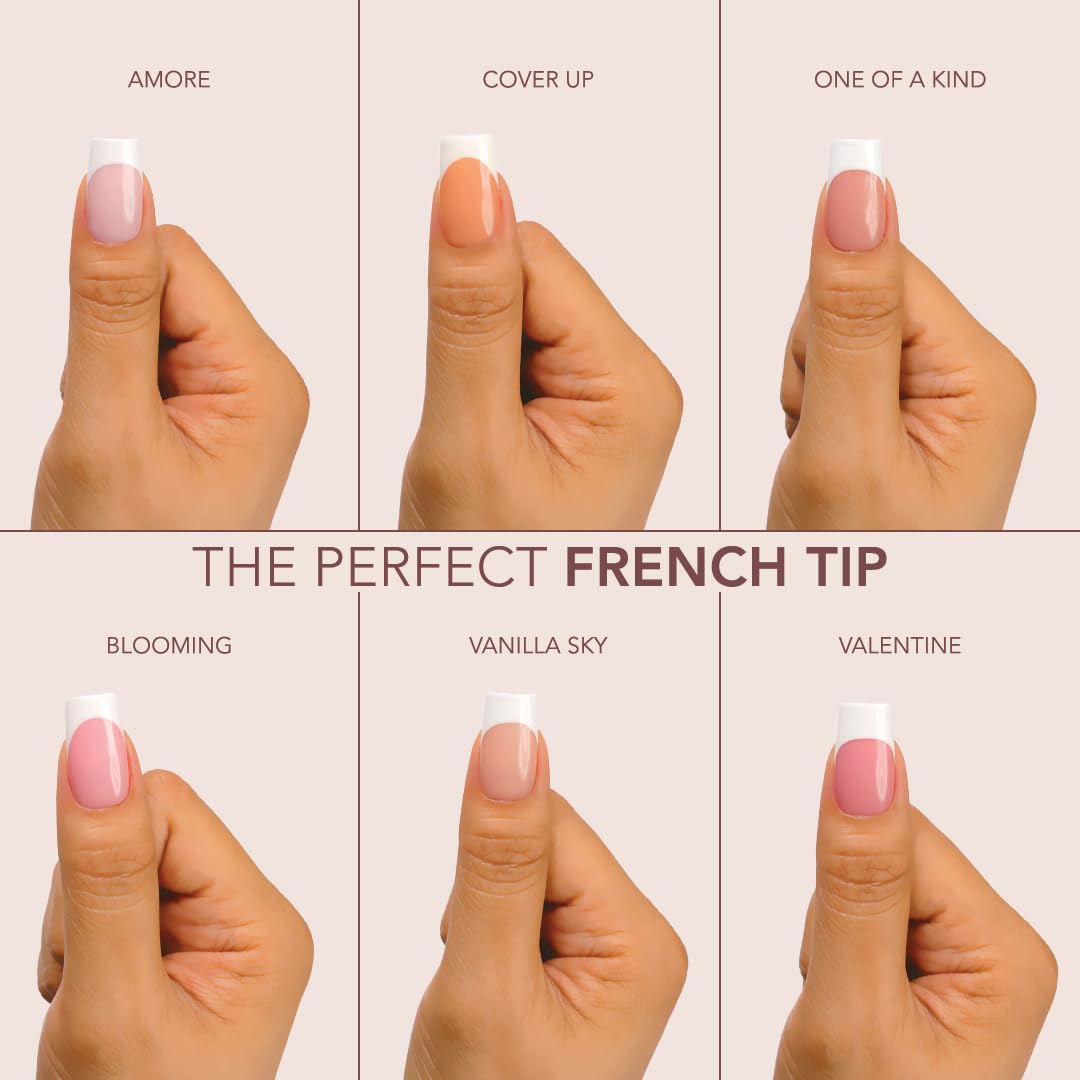 Kiara Sky Blooming Square Medium Cover Gelly Tips – Soak Off Pre-Shaped Soft Gel Nail Extensions