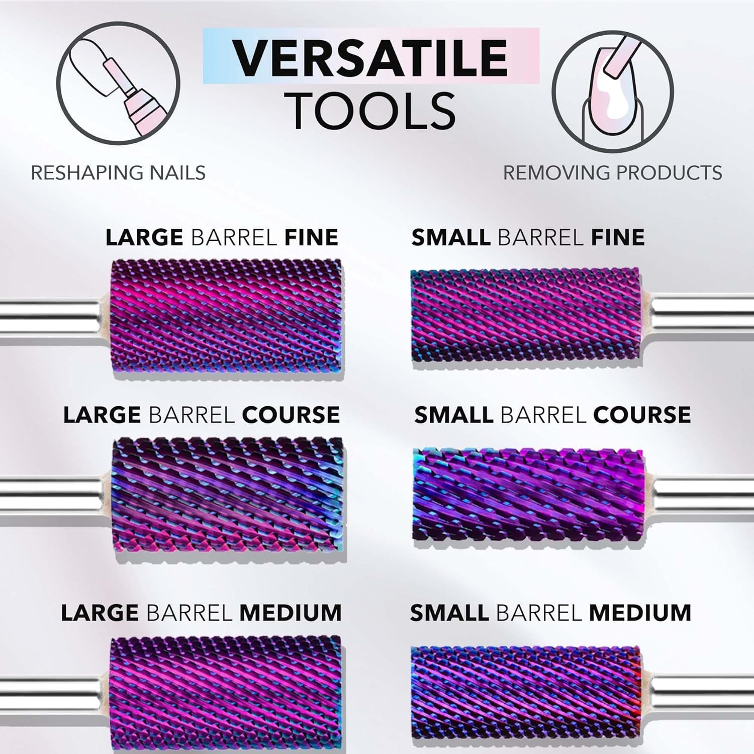 Kiara Sky Large Barrel Medium Drill Bit – Purple X-Cut Carbide
